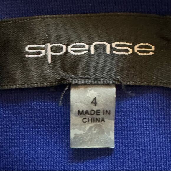 Spence black white houndstooth sleeveless knee length sheath dress size 4
 b32 - Picture 2 of 4